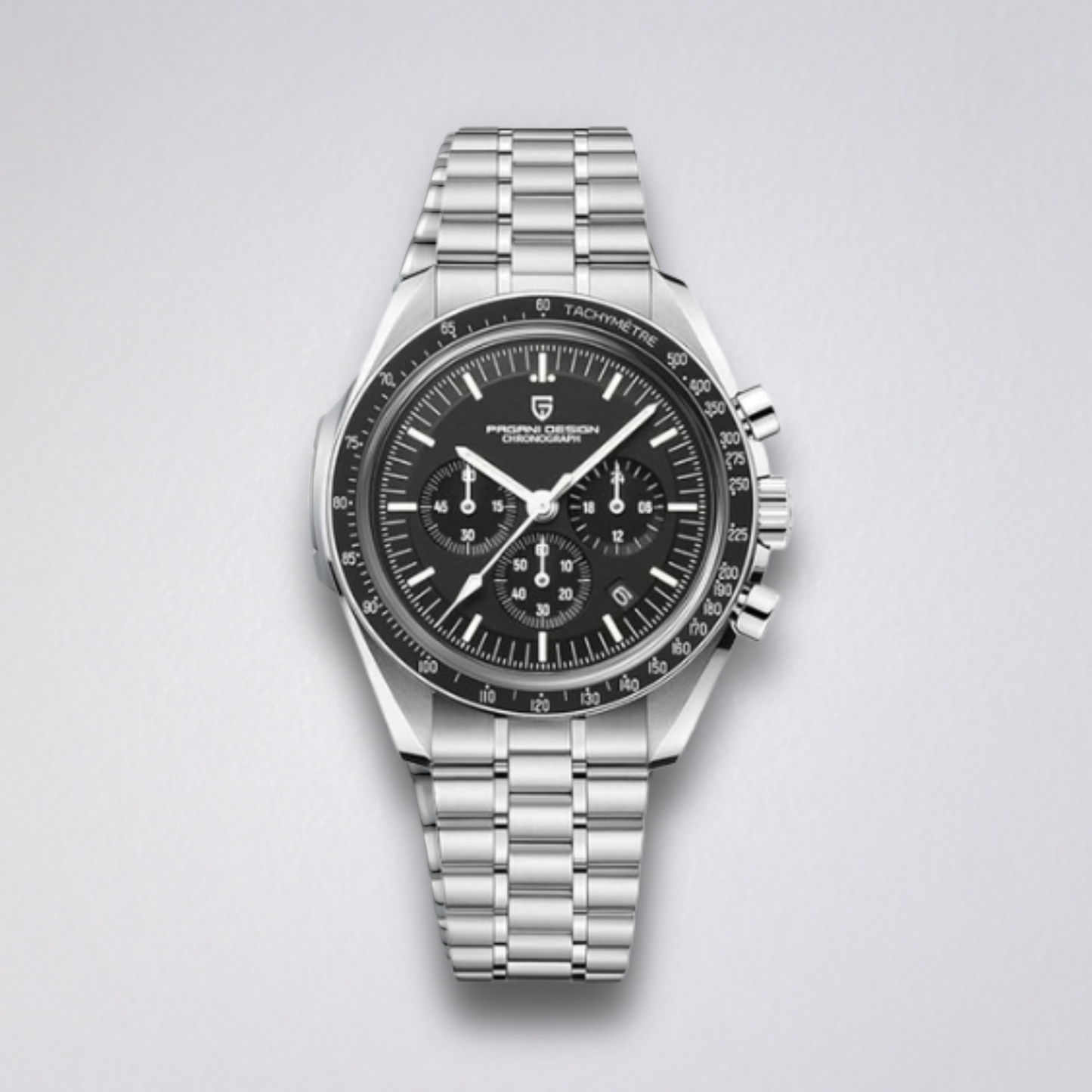 BD Men Silver Stainless Steel Strap Watch