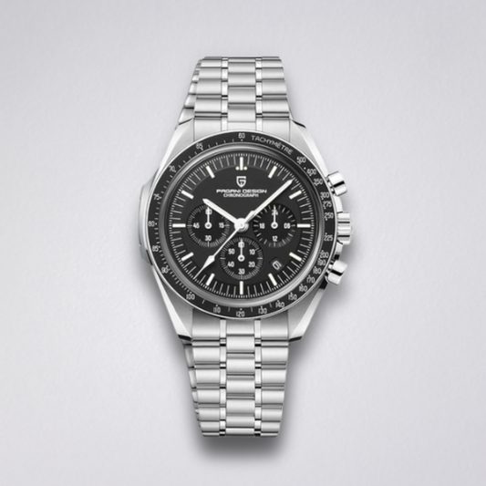 BD Men Silver Stainless Steel Strap Watch